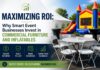 Maximizing ROI: Why Smart Event Businesses Invest in Commercial Furniture and Inflatables